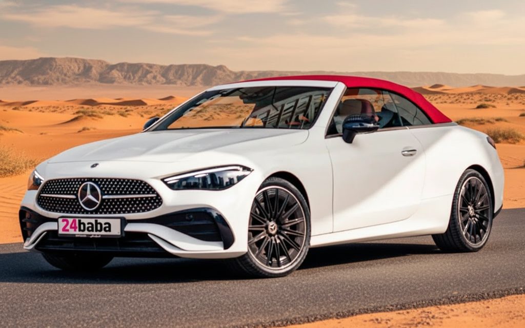 Mercedes Cle200 2025 White front view with headlights