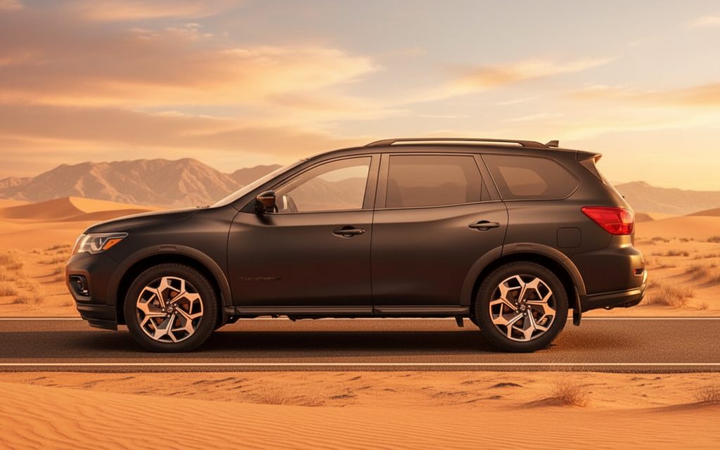 Nissan Pathfinder 2020 Black side profile