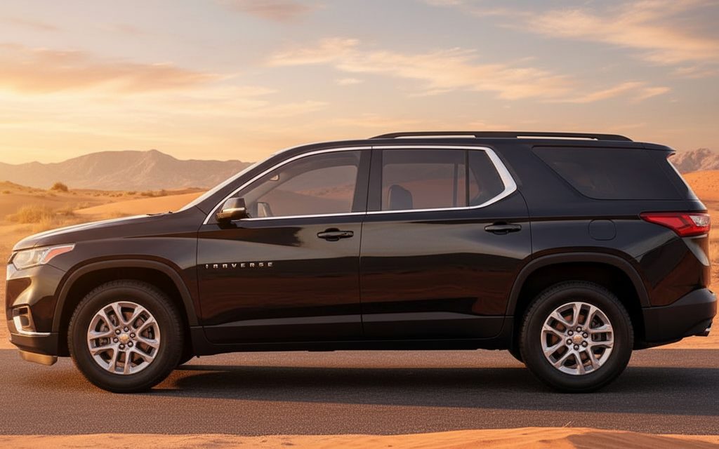 Chevrolet Traverse 2021 Black side profile