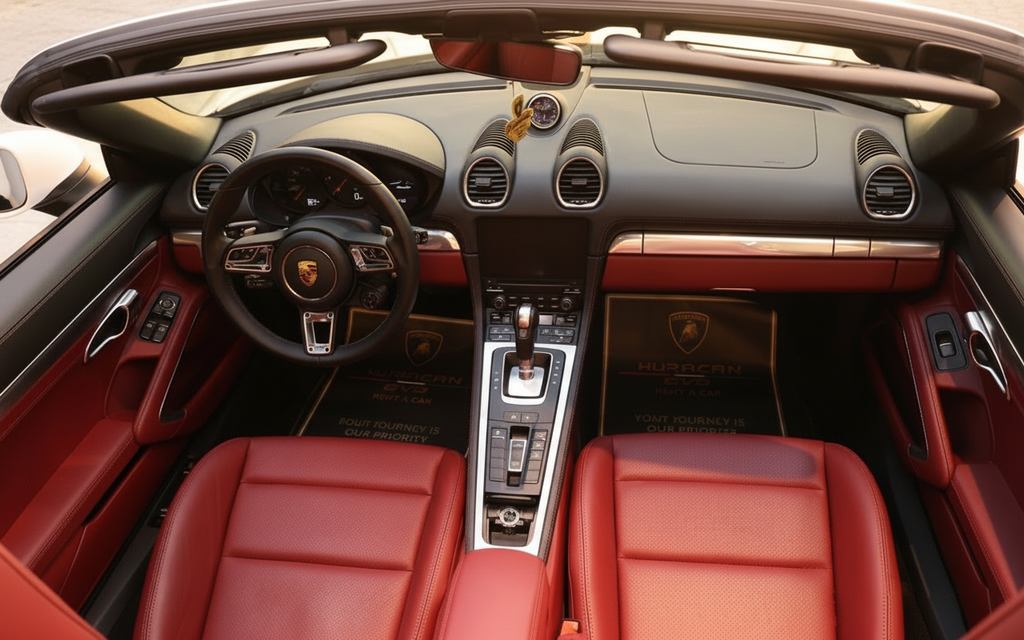 Porsche Boxster 2025 interior view showing trim