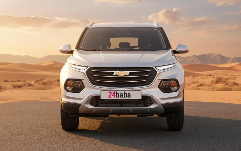 Chevrolet Groove 2023 Silver front view with headlights