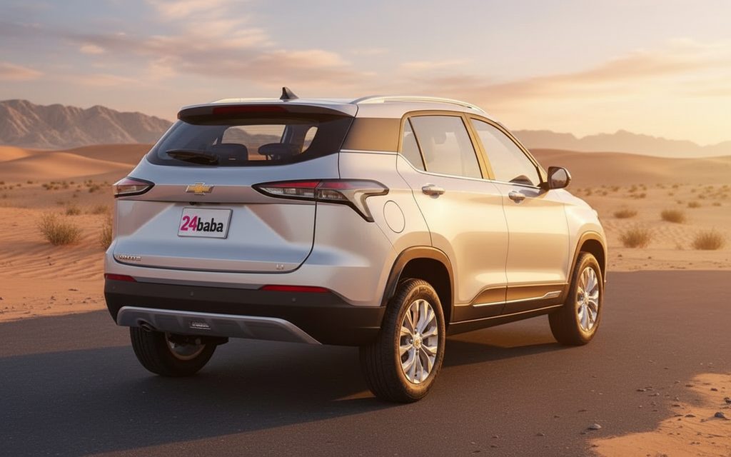 Chevrolet Groove 2023 Silver rear view showing taillights