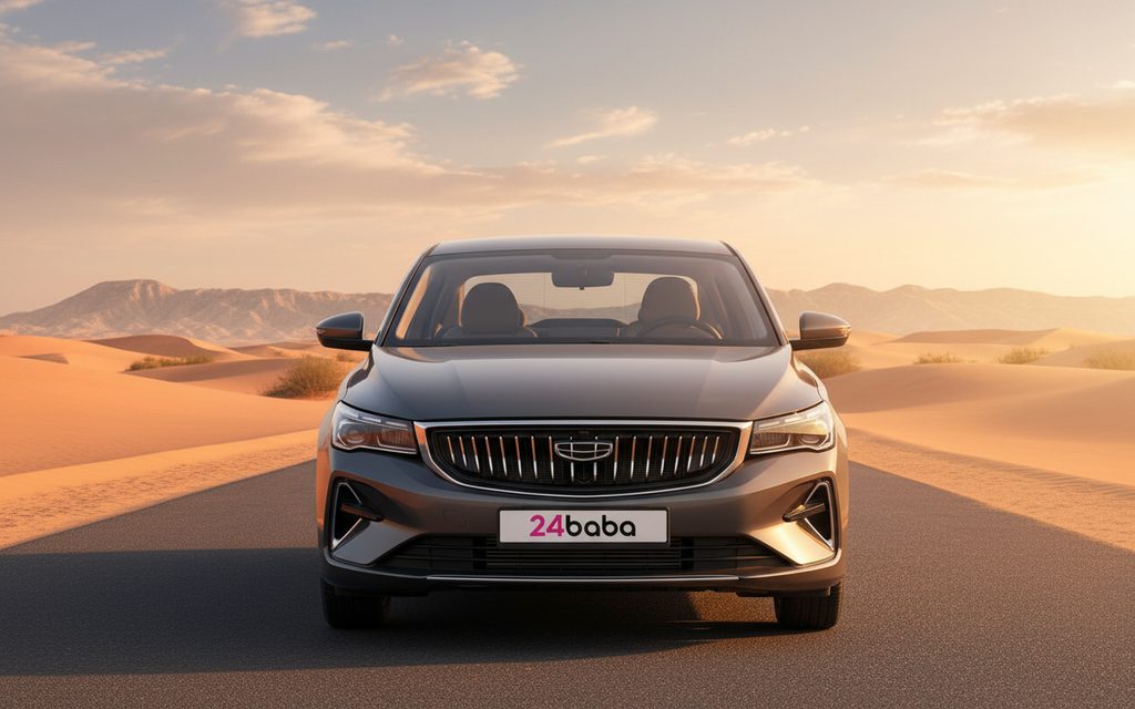 Geely Emgrand 2025 Grey front view with headlights