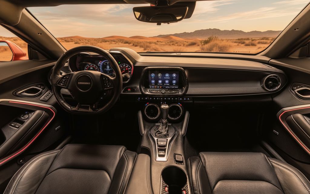 Chevrolet Camaro 2022 interior view showing trim