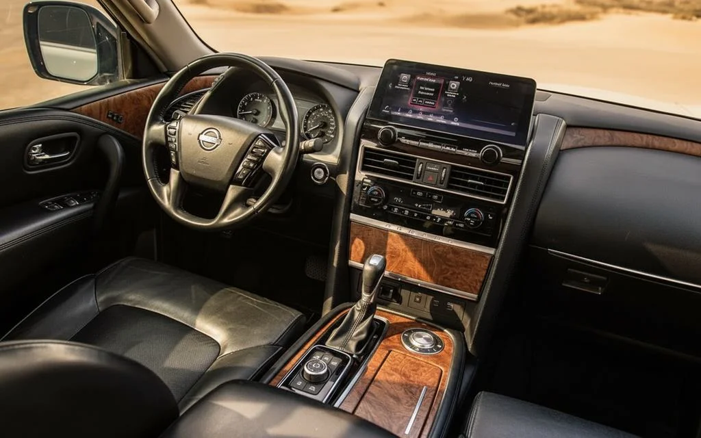 Nissan Armada 2022 interior view showing trim