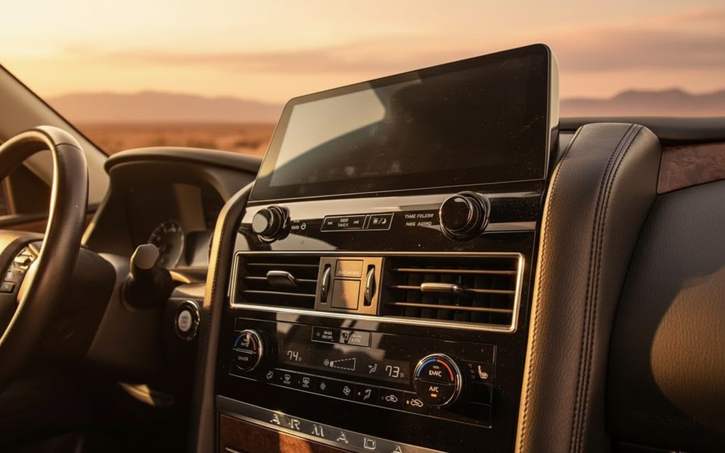 Nissan Armada 2022 dashboard and infotainment