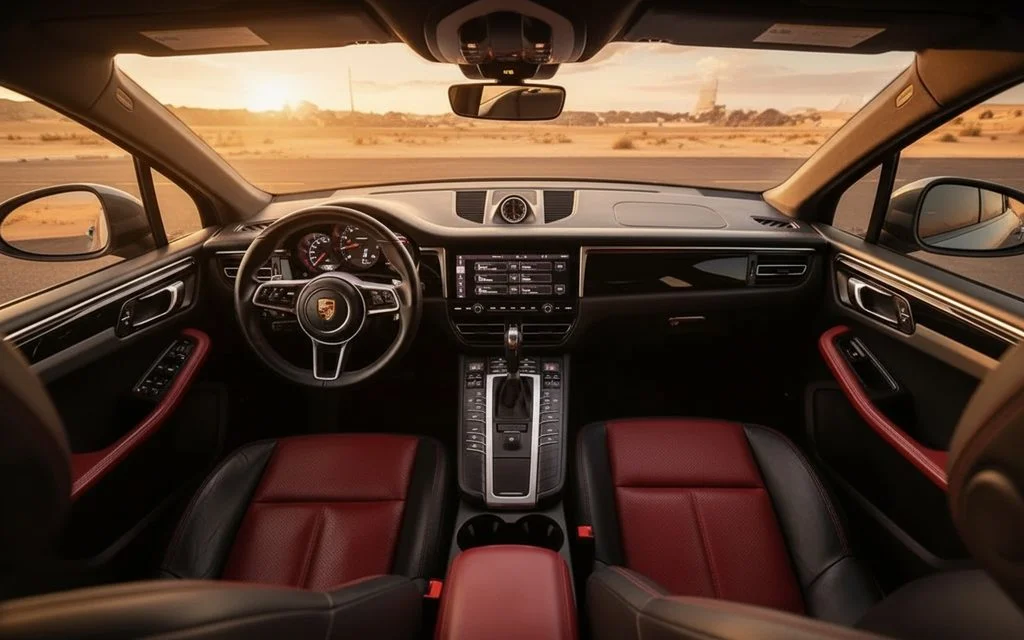 Porsche Macan 2020 interior view showing trim