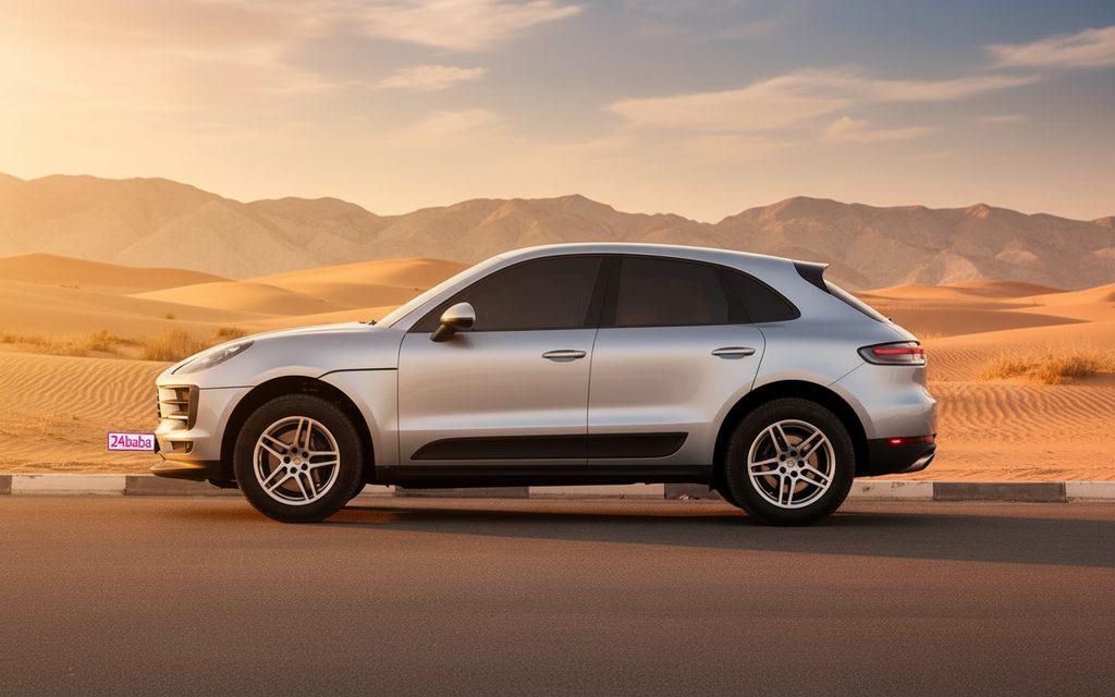 Porsche Macan 2020 Silver side profile