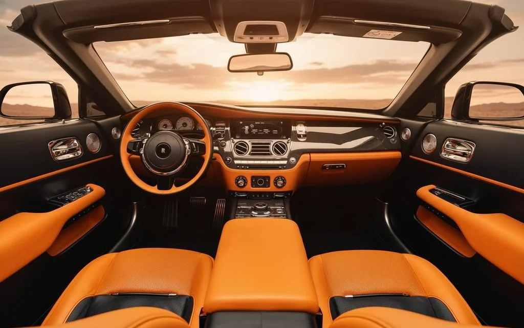 Rolls-Royce Dawn 2021 dashboard and infotainment