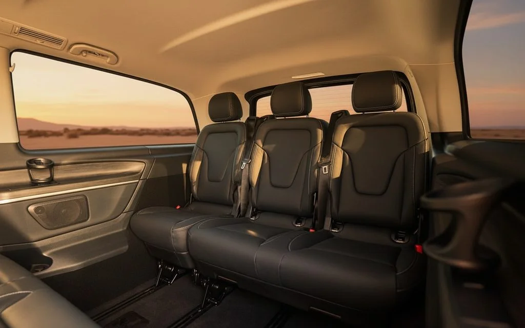 Mercedes V Class 2025 leather seats and cabin