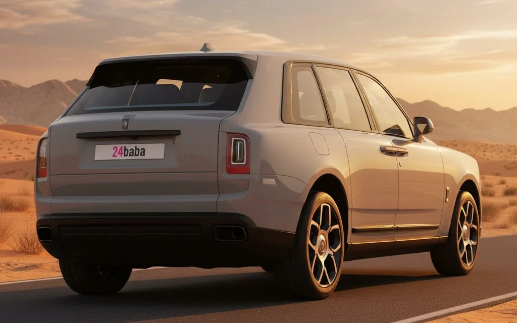 Rolls-Royce Cullinan 2024 Grey rear view showing taillights