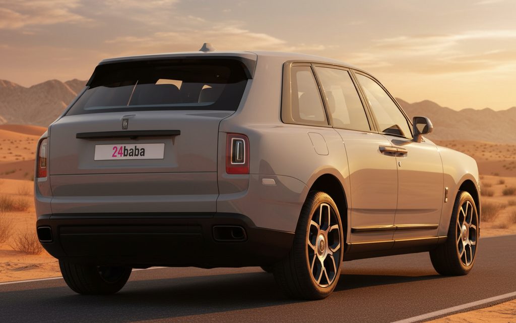 Rolls-Royce Cullinan 2024 Grey rear view showing taillights