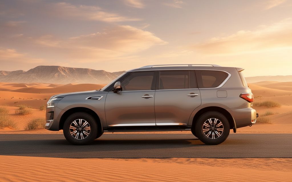 Nissan Patrol 2024 Grey side profile