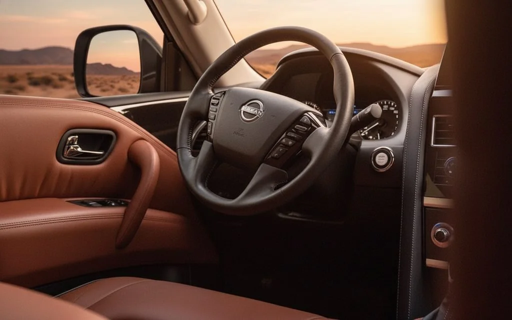Nissan Patrol 2024 interior view showing trim
