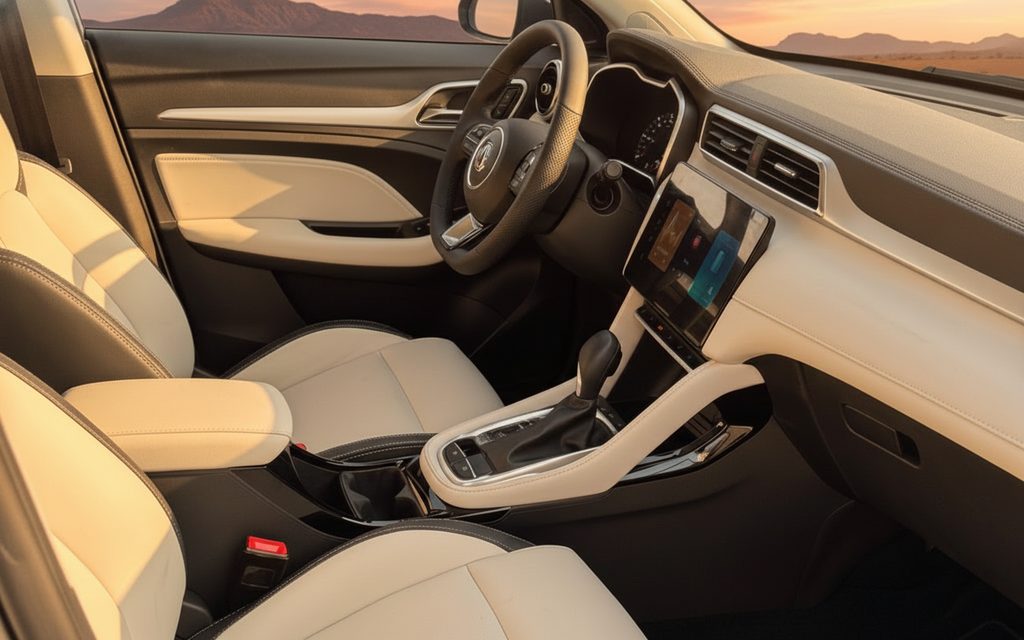 Mg Zs 2025 leather seats and cabin