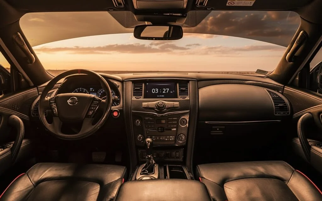 Nissan Patrol 2025 interior view showing trim