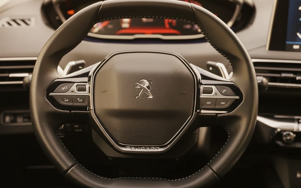 Peugeot 3008 2023 interior view showing trim