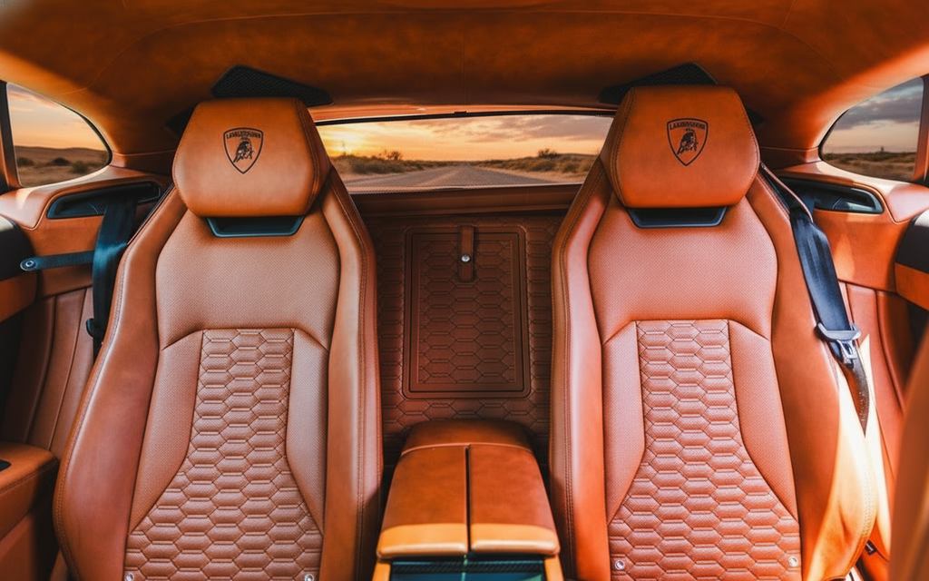 Lamborghini Urus 2022 leather seats and cabin
