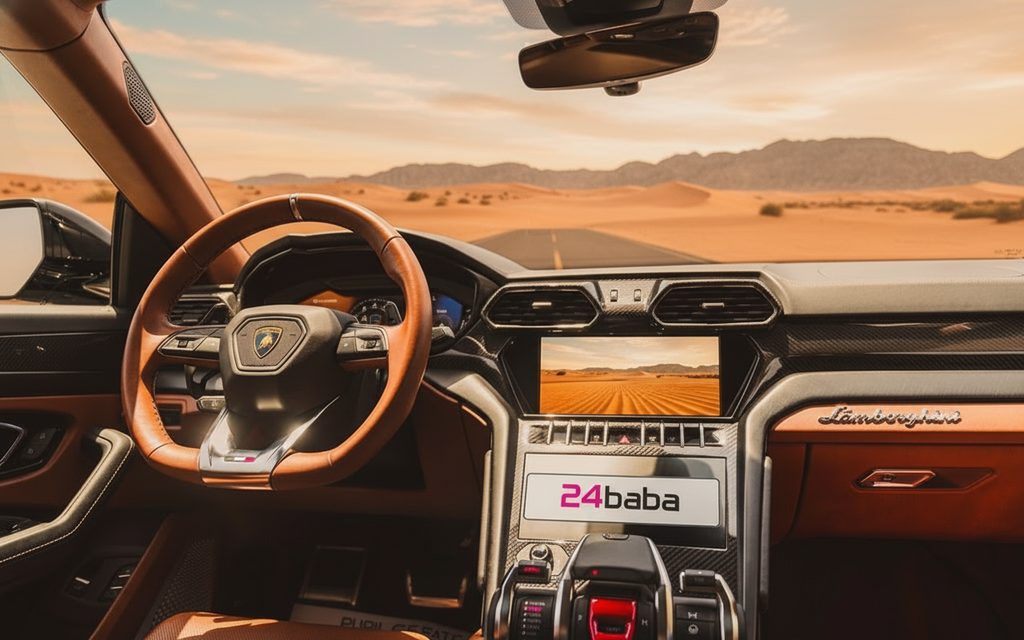 Lamborghini Urus 2022 interior view showing trim