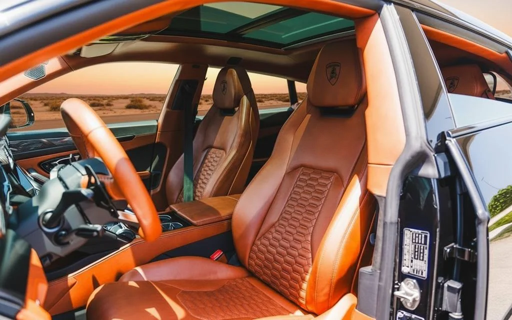 Lamborghini Urus 2022 leather seats and cabin