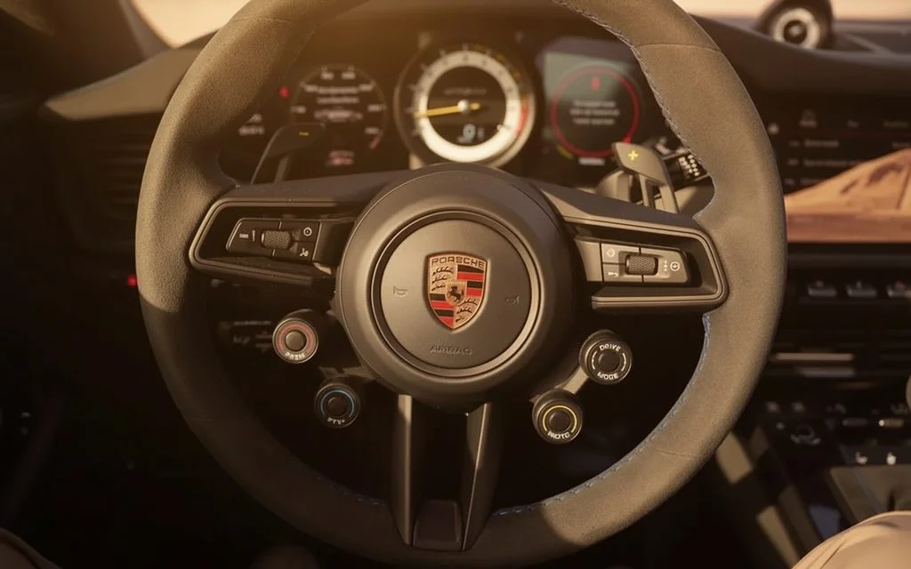 Porsche 911 2024 interior view showing trim