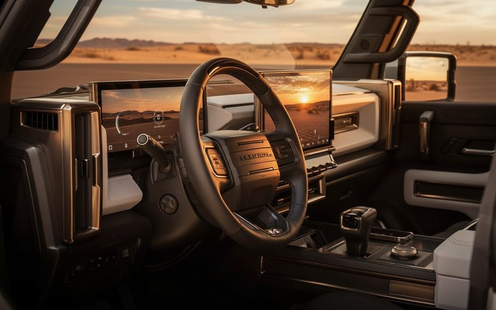 Hummer Ev 2022 dashboard and infotainment