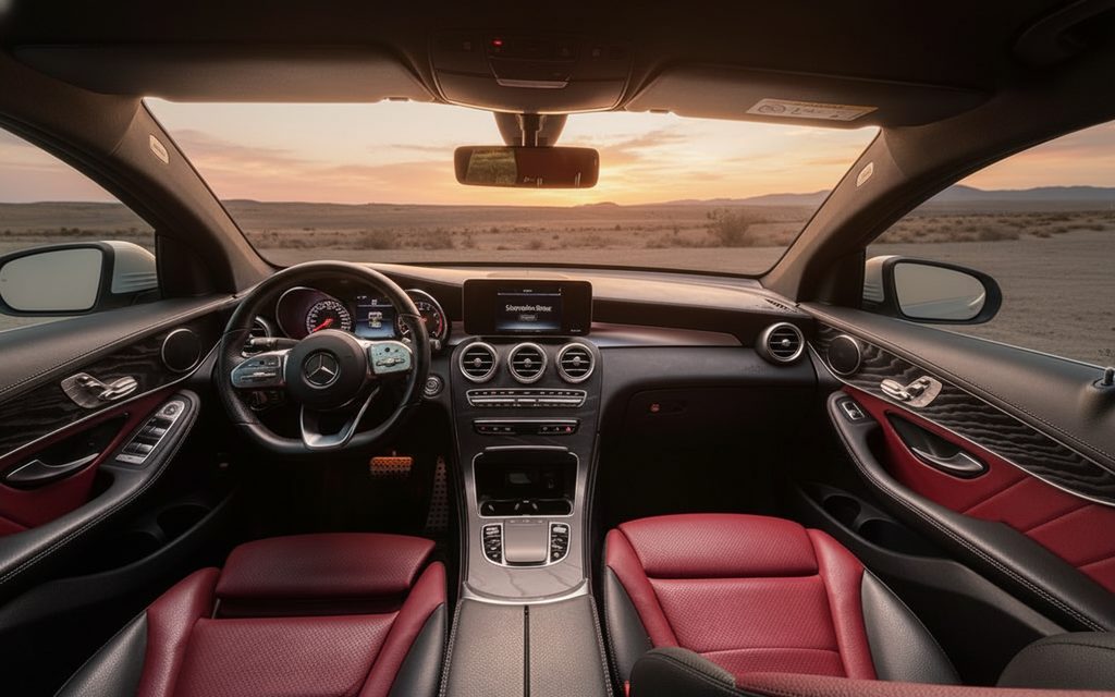 Mercedes Glc300 2020 dashboard and infotainment