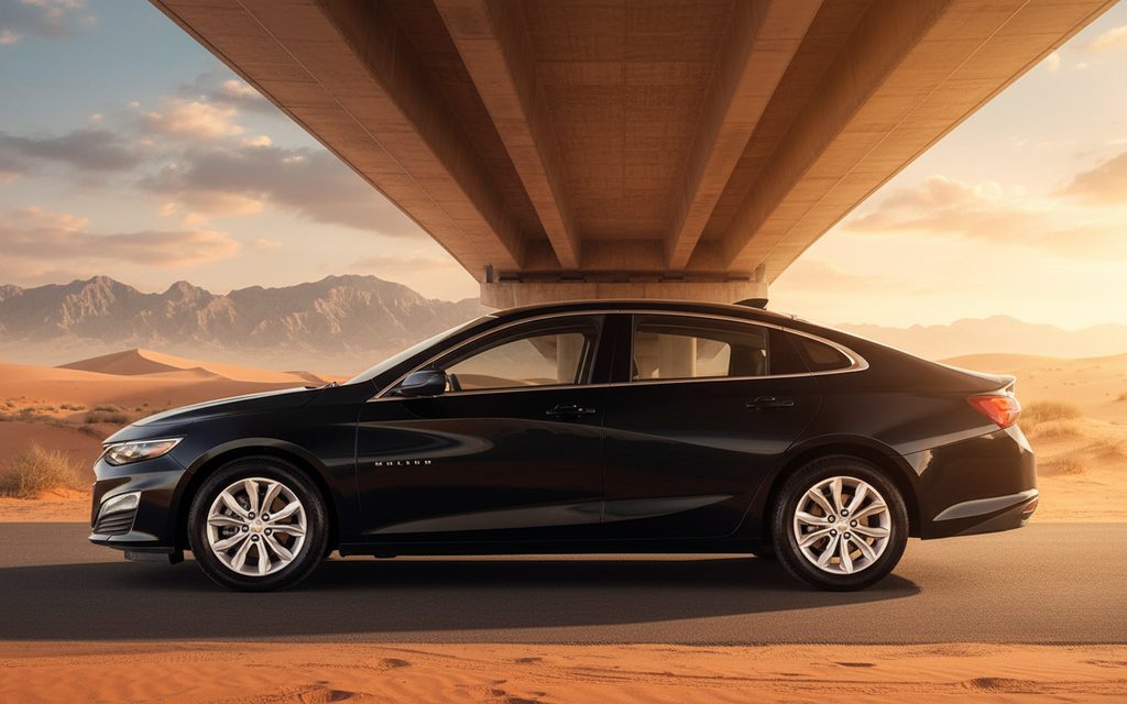 Chevrolet Malibu 2022 Black side profile