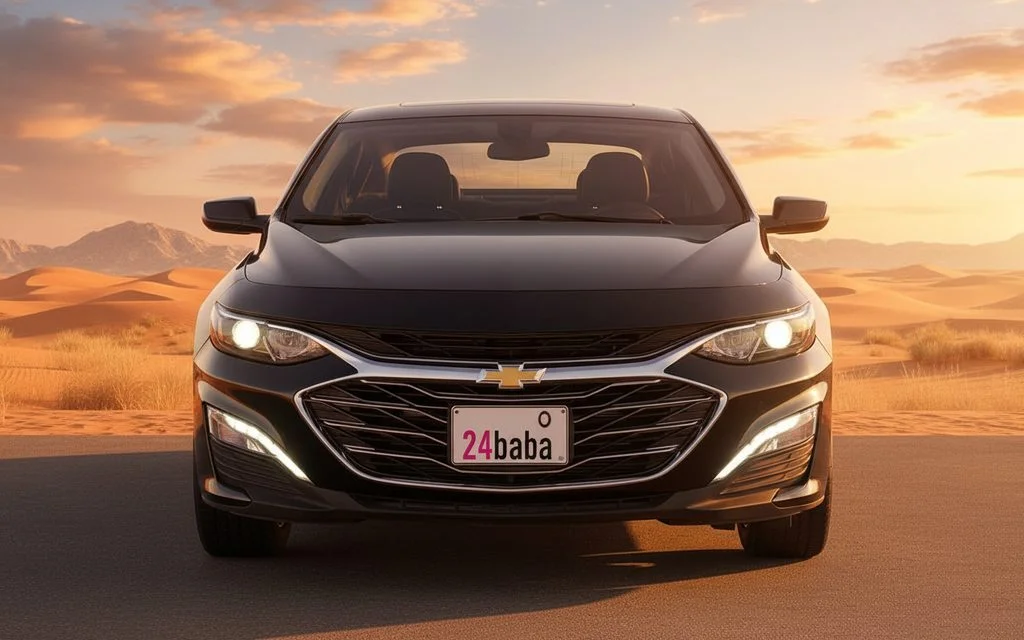 Chevrolet Malibu 2022 Black front view with headlights