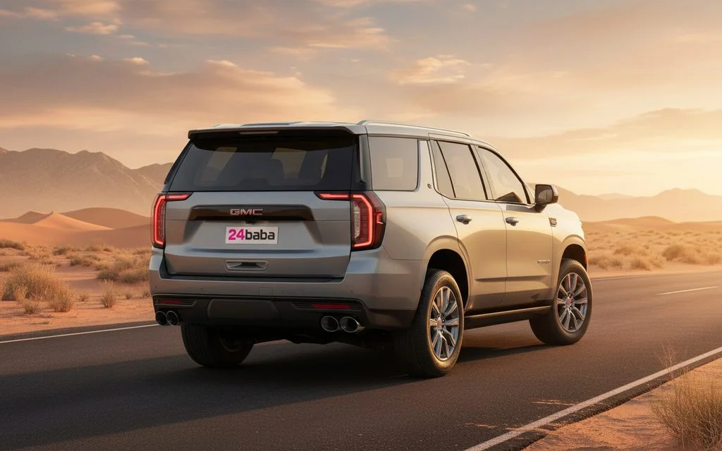 Gmc Yukon 2024 Grey rear view showing taillights