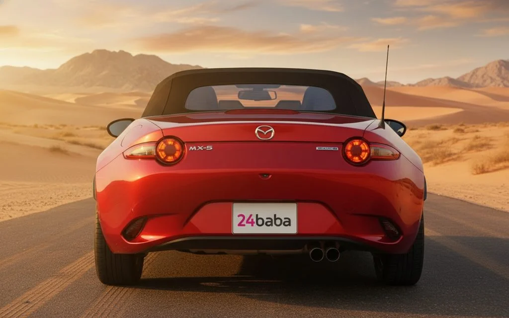 Mazda Mx 5 2020 Red rear view showing taillights