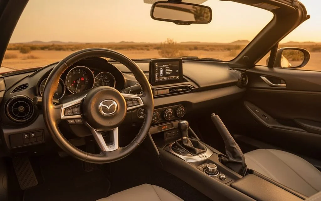 Mazda Mx 5 2020 dashboard and infotainment