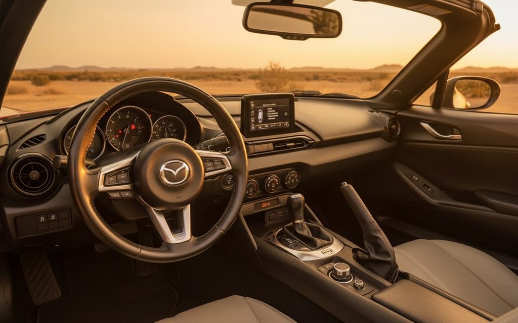 Mazda Mx 5 2020 dashboard and infotainment