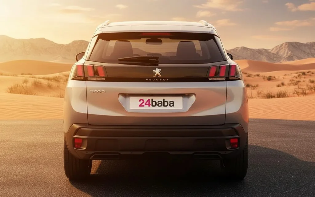 Peugeot 3008 2025 Grey rear view showing taillights