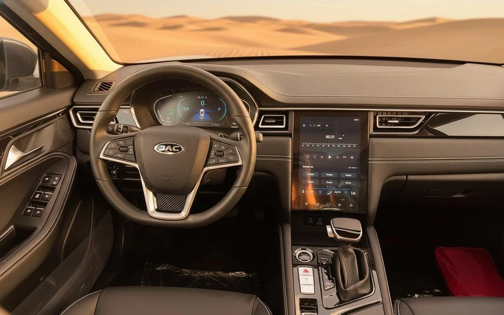 Jac J7 2024 interior view showing trim