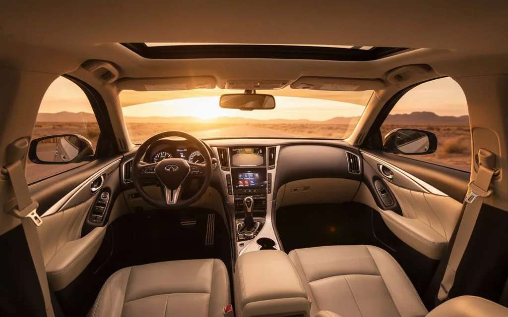 Infiniti Q50 2023 interior view showing trim