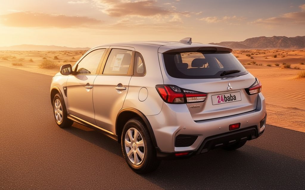 Mitsubishi Asx 2022 Silver rear view showing taillights