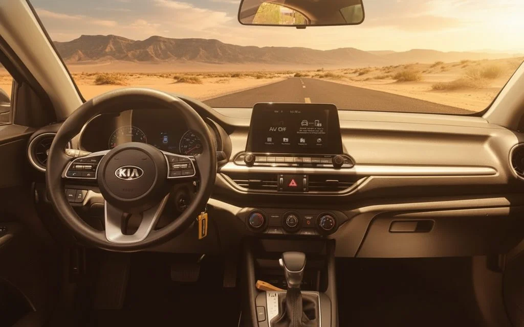 Kia Forte 2020 interior view showing trim