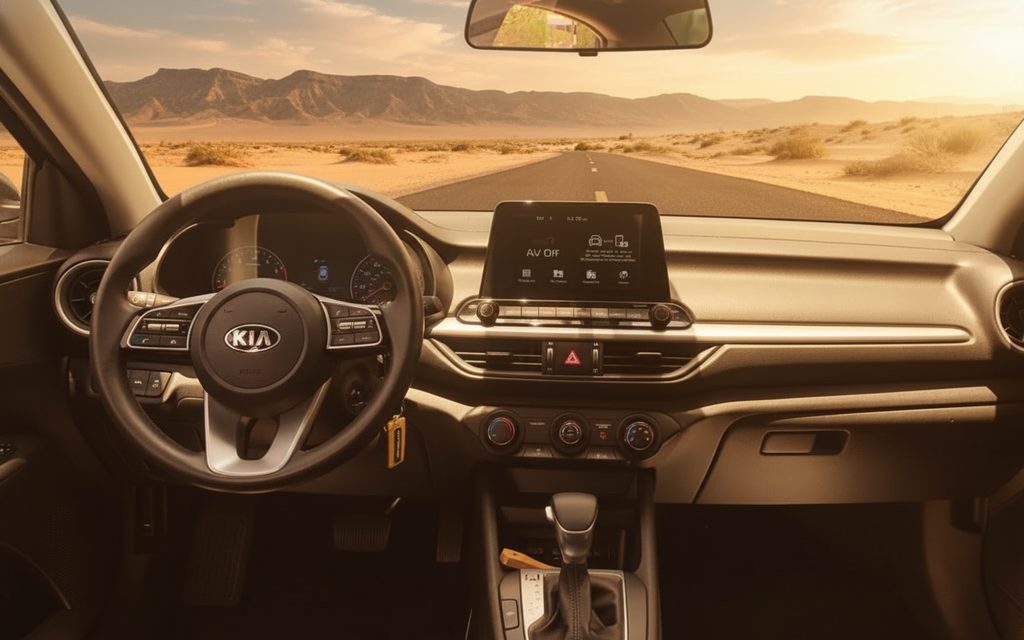 Kia Forte 2020 interior view showing trim