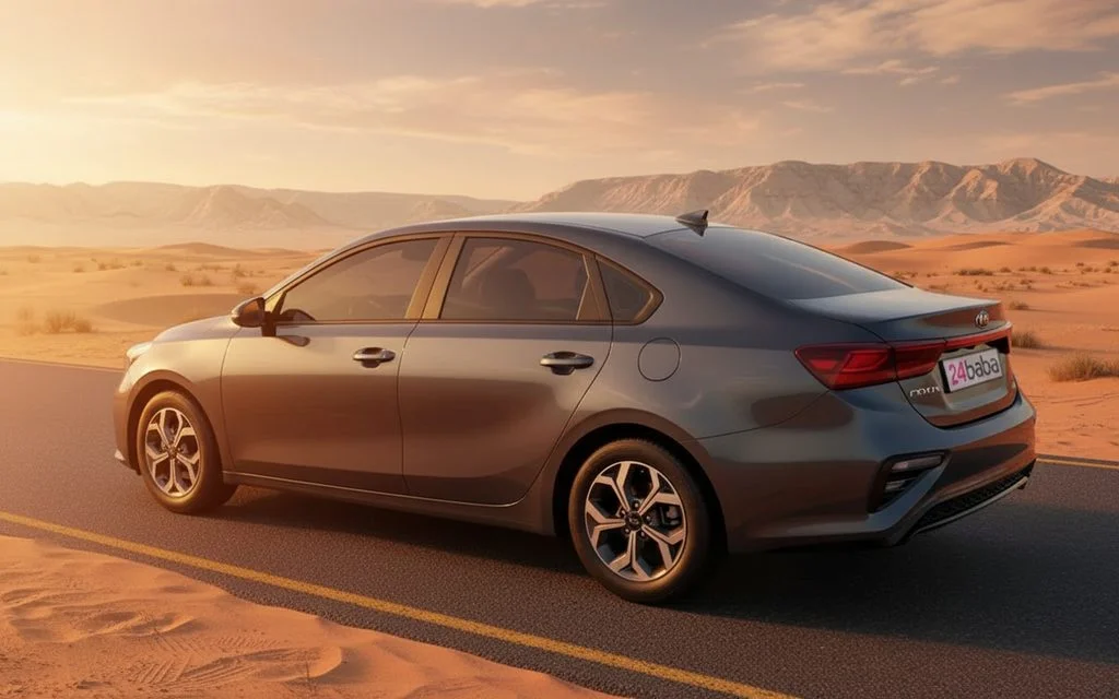 Kia Forte 2020 Grey rear view showing taillights