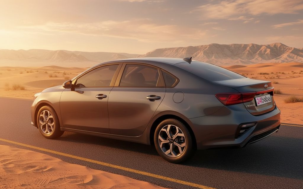 Kia Forte 2020 Grey rear view showing taillights