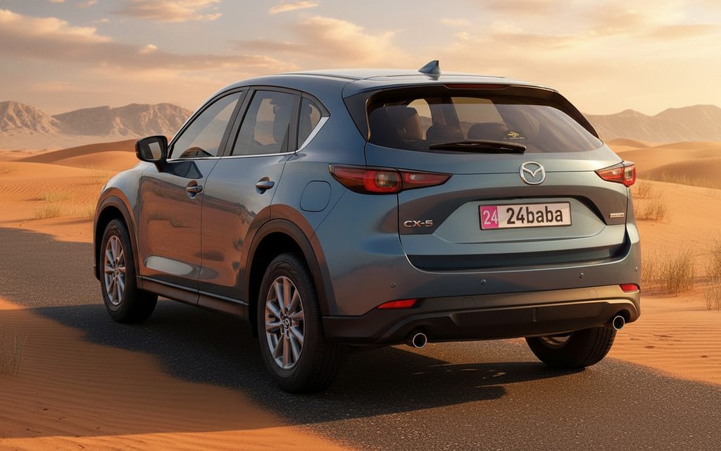 Mazda Cx 5 2023 Dark Gray rear view showing taillights