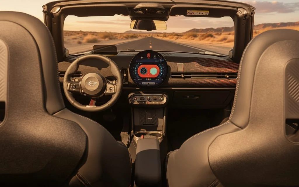 Mini Cooper 2025 interior view showing trim