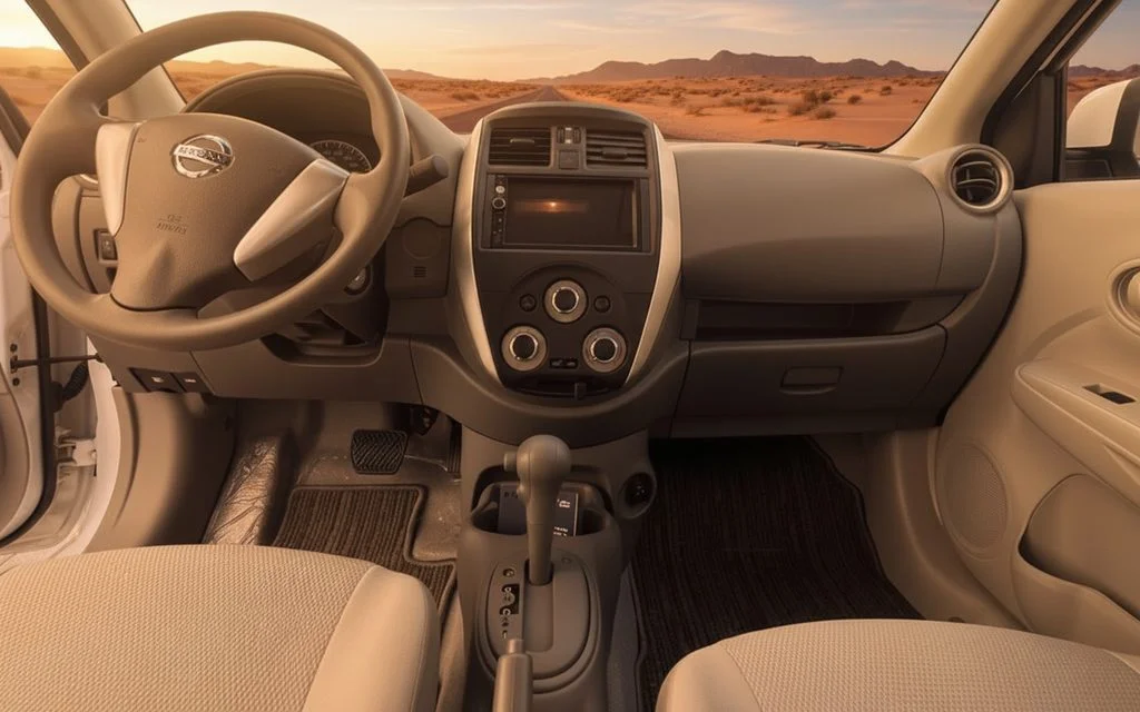Nissan Sunny 2024 interior view showing trim