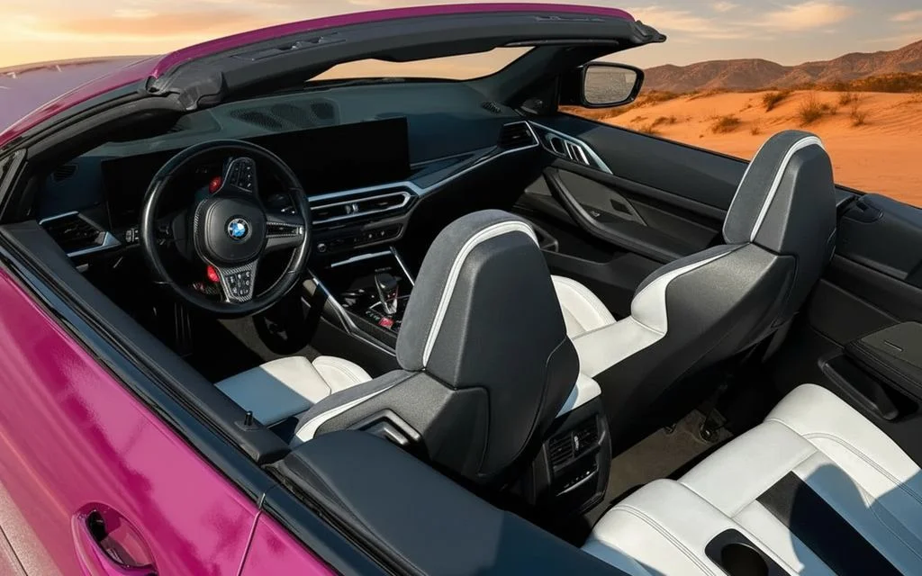 Bmw M4 2024 interior view showing trim