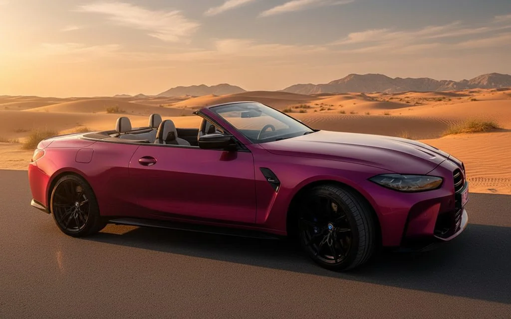 Bmw M4 2024 Purple side profile