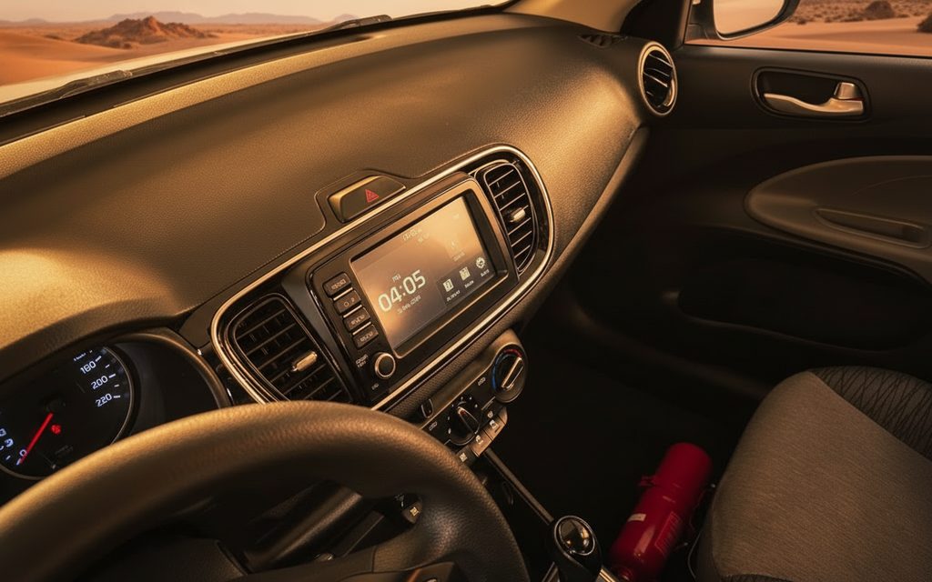 Kia Pegas 2024 dashboard and infotainment