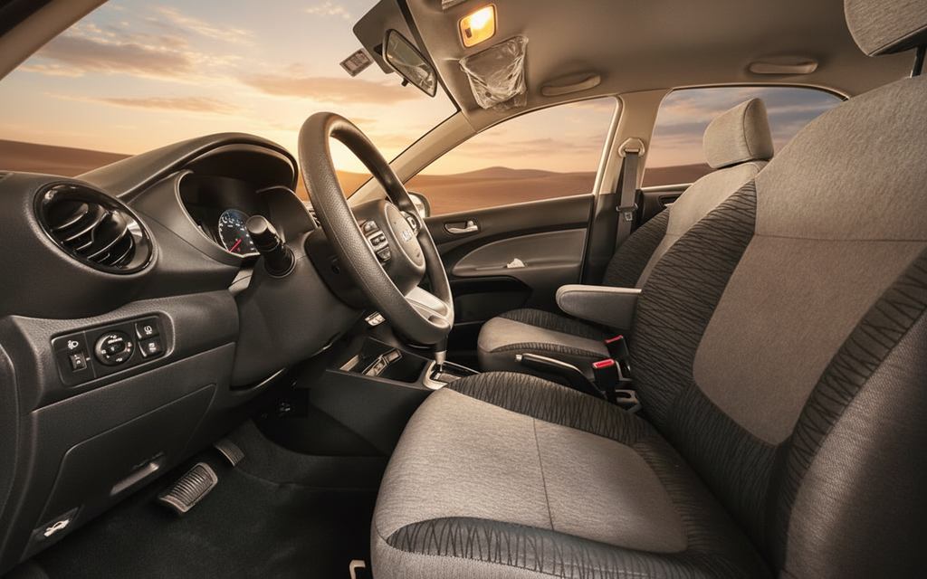 Kia Pegas 2024 interior view showing trim