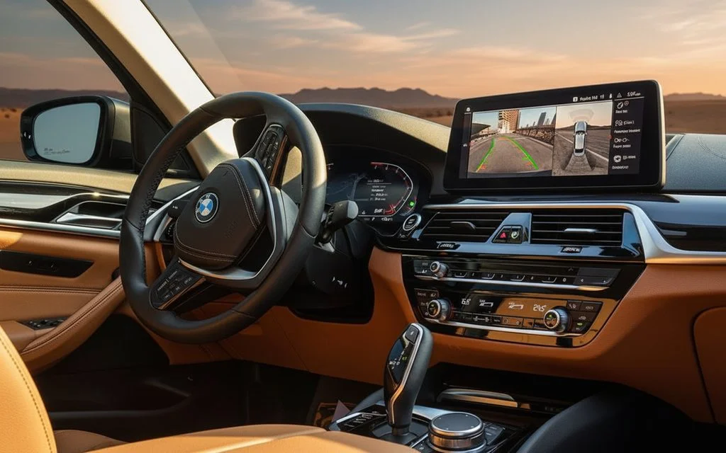 Bmw 520 2023 dashboard and infotainment