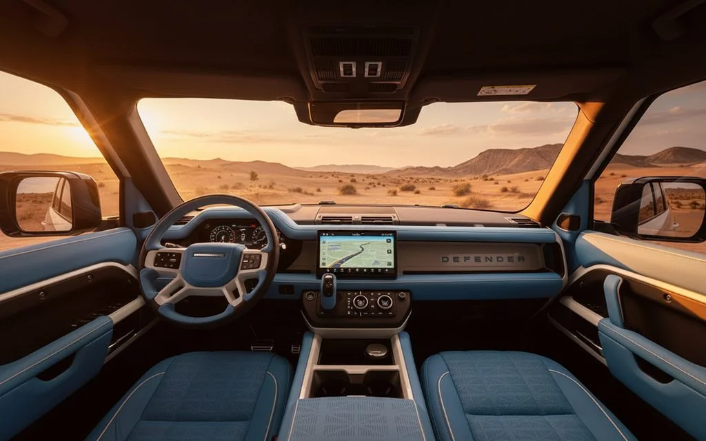 LandRover Defender 2025 interior view showing trim